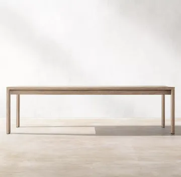 Hot Selling Outdoor Teak Rectangular Dining Table Set for Garden and Patio