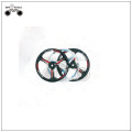 White 3 spoke bicycle alloy one wheel