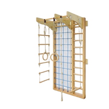 High-Tech BAIZHUO Children's Indoor Playground: Wall Bars, Wood Stalls, and Gym Climbing Equipment