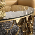 No Folded Modern Stainless Steel Coffee Table