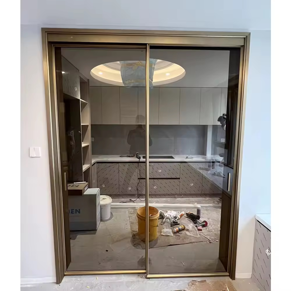 Aluminum sliding door