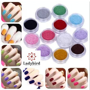 Flock Powder Flocking Nail Art 3D / Velvet nail arts