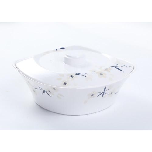 melamine serving bowl with lid