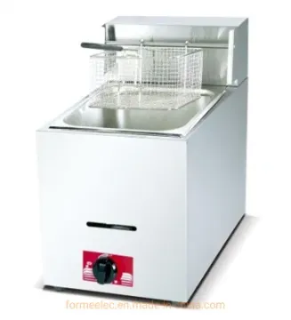Kitchen Equipment Countertop Gas Fryer 1-Tank 1-Basket 6L Desktop Gas Fryer