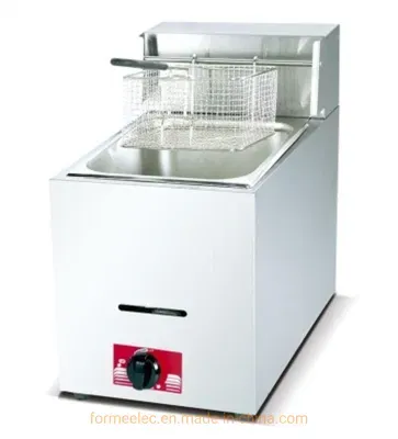 Kitchen Equipment Countertop Gas Fryer 1-Tank 1-Basket 6L Desktop Gas Fryer