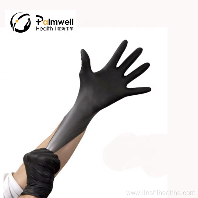 Food Grade Black Nitrile Gloves latex free