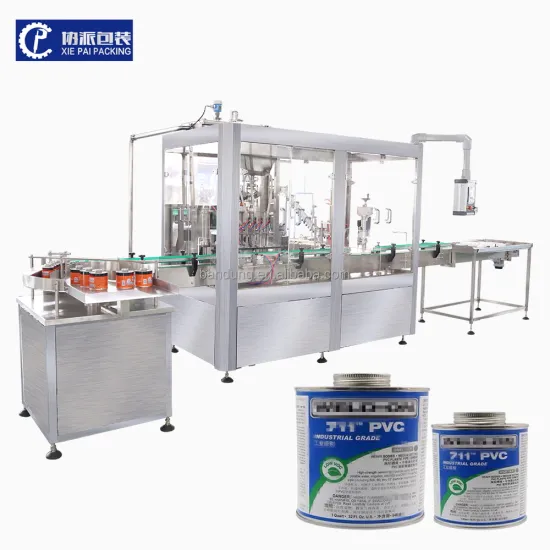 Automatic Glue PVC Liquid Cement Filling and Capping Machine for Small Businesses