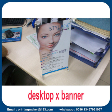 Mini Desktop X-banner Economical Tabletop Display