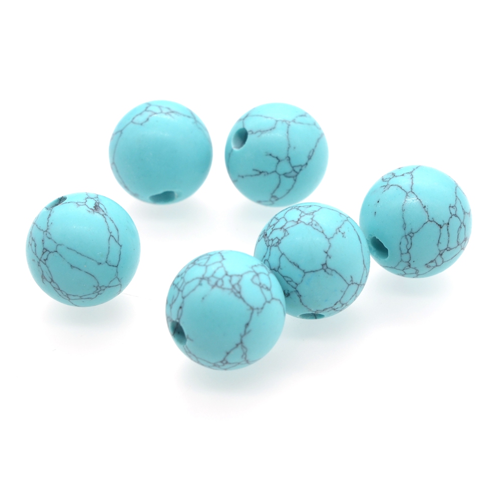 Boules turquoises de 10 mm guérison sphères cristallines