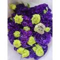موجة جديدة من Lisianthus الأرجواني الداكن لديكور الزفاف