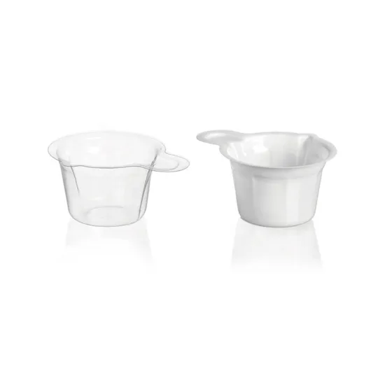 good quality manufacture PVC 40ml disposable urine sample container cup for medical examination