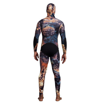 Seaskin Two Piece Men Camouflage Spearfishing Wetsuits