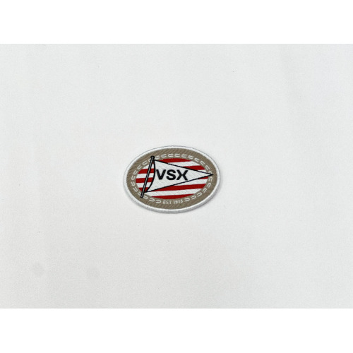 Etiquette haute fréquence avec logo brodé