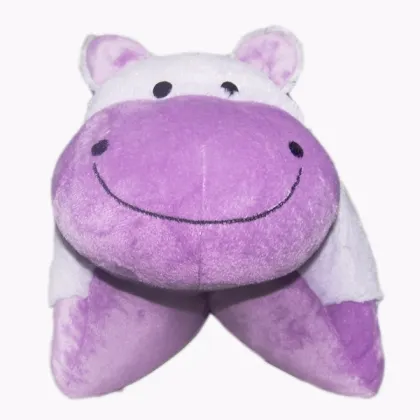 Custom wholesale handmade purple plush pillow, purple cow stuffed toy