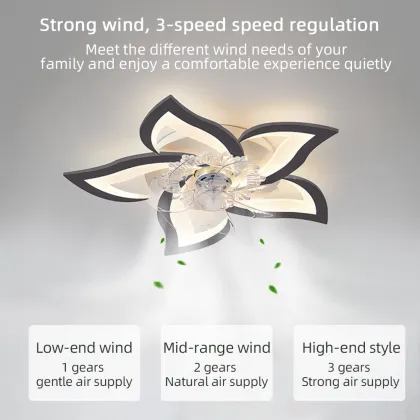 Copper Ceiling Fan with Lighting and Remote Control