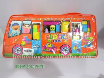 Bus Series Plastic Intellect Building Blocks Toy