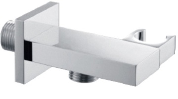 Square Shower Bracket Holder with Water Shower Outlet