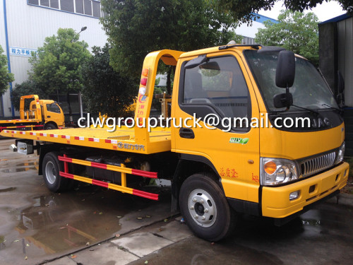 รถกู้คืนรถบรรทุก JAC Flatbed Wrecker