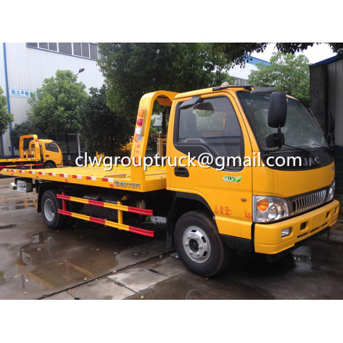 รถกู้คืนรถบรรทุก JAC Flatbed Wrecker