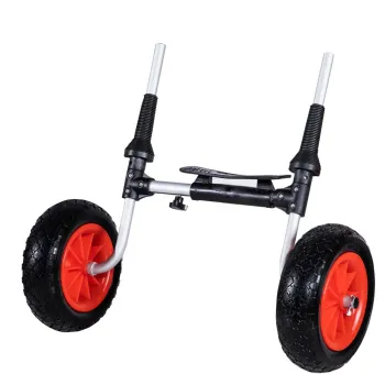 Collapsible Kayak with Bunker Dolly and Flat-Free Wheels