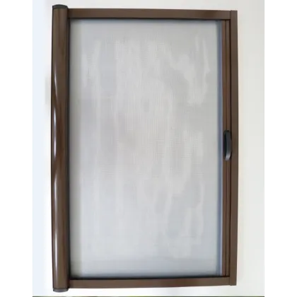 Aluminum sliding and retractable screen door