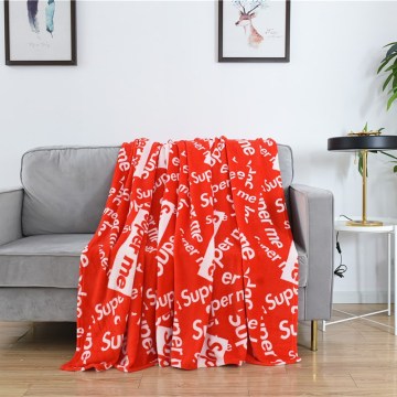 Amazon hot sell Cheap super soft and warmth 100% polyester printing coral fleece throw blankets for living room
