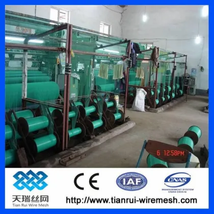green construction scaffold safety net with UV protection