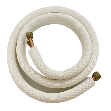 Copper Pipe and Tube for Air Conditioner Spare Parts: 1/4\" + 3/8\", 3m Copper-Aluminum Insulated