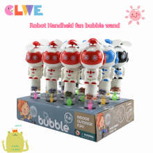 True Color Novelty Handheld Robot Fan Bubble Wand