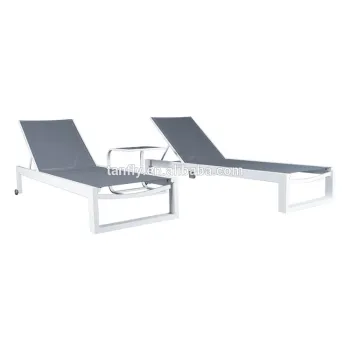 Aluminium Furniture for Swimming Pool Patio Garden Chaise Lounge