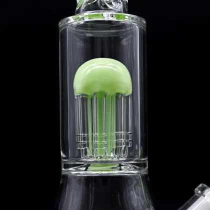 Green filtered Glass Beaker Bong