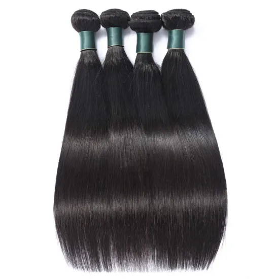 Brazilian Straight  Human Hair Bundles Weave Hair Bundles100% Unprocessed Virgin Hair Bundles extensions Natural Black for Women