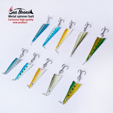 108mm/7g Spinner Bait Jigging Lures 5 Colors Metal Hard Fishing Lures
