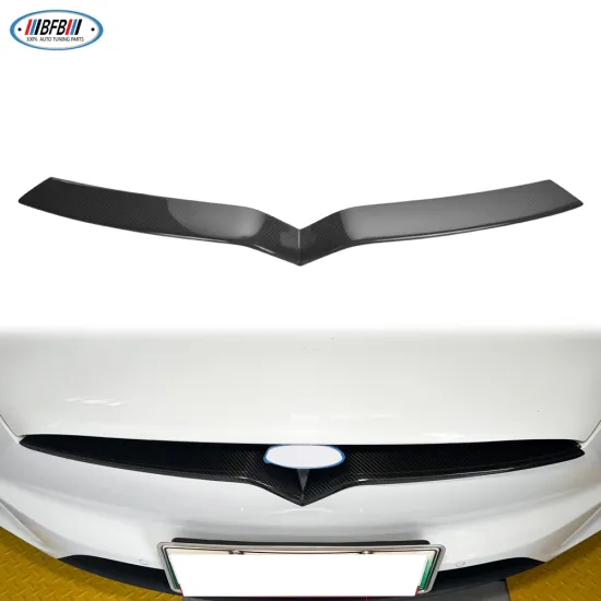 Carbon Fiber Front Grille Cover Trim for Tesla Model X SUV 2016-2018