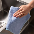 Microfiber waffle weave kitchen tea towel