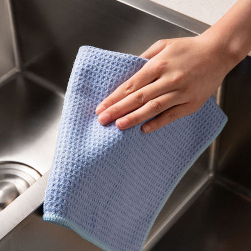 Super absorbent microfiber waffle kitchen tea towel