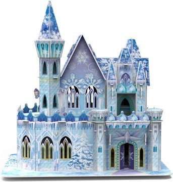 ICE CASTLE 62PC 3D JIGSAW PUZZLE: ART CRAFT KIT FOR KIDS AND ADULTS