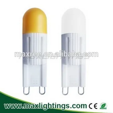 Lowest price led bulb light CE ROHS approval G9 led bulb 180 degree 220-240V AC Mini 2W COB led bulb
