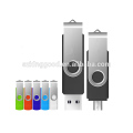 السائبة 2 في 1 Swivel Android OTG USB Memory Stick 4gb 8gb 16gb 32gb 64gb Usb محرك فلاش للهاتف