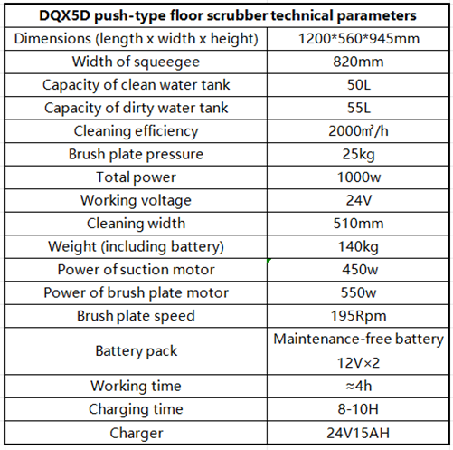 DQX5D push-type floor scrubber