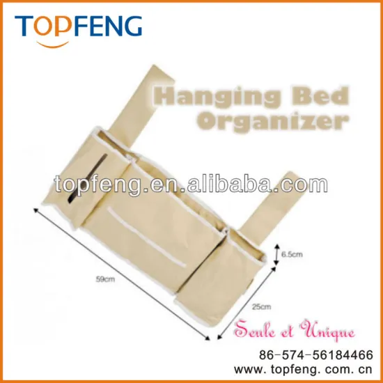 bed Hanging organizer /hanging pocket organizer/fabric hanging organizer/hanging bag organizer