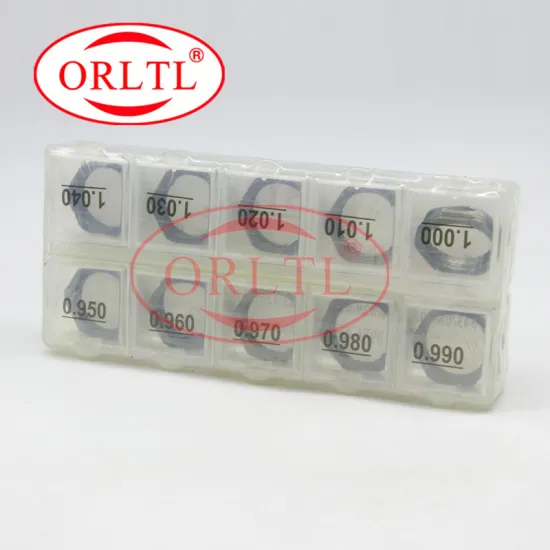 ORLTL 50 Pcs Common Rail Injector Adjustment Shims for 120 Series Injector, Size 0.95mm-1.04mm