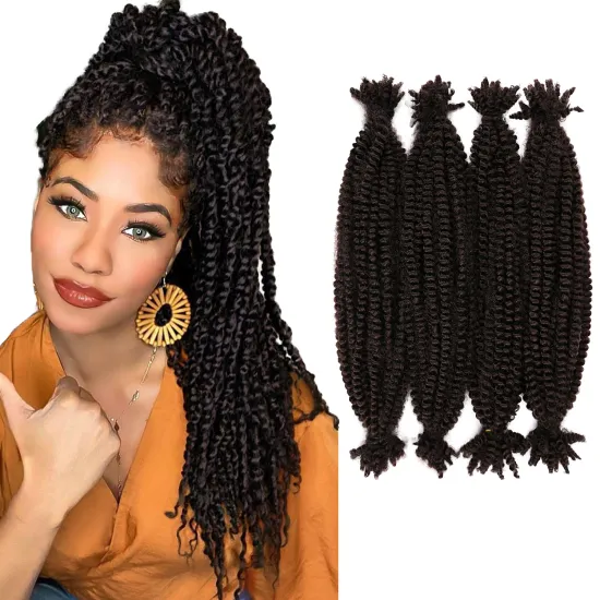 Marley Twist Crochet Braids Hair Extension Springy Afro Twist Hair Spring Twist For Butterfly Soft Locs