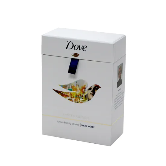 Comestic Suqare Paper Boxes With Ribbon Pull