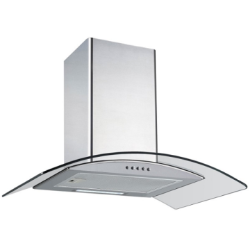 60cm Curved Cooker Hood Stainless Steel