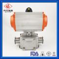 Sanitary 3 Way Pneumatic Ball Valves