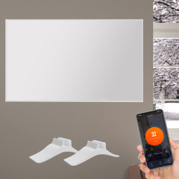 Wall Mounted 800W European Standard Ceiling Infrared Heater Panel with Thermostat