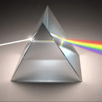 60 Degree Optical Prism Glass Equilateral Dispersion Triangle
