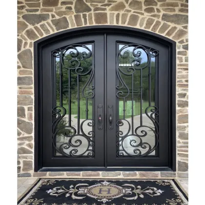 IKEA Laminated Iron Doors: Wrought, NFRC Certified, Waterproof, Soundproof Double Iron Glass Entry Doors for Homes 2023
