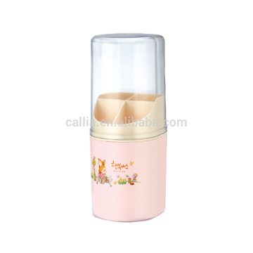 High quality plastic storage box round container with lid for chopsticks